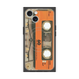 プレミアムスクエアケース with MagSafe［ RETORO CASSETTE TAPE - Skeleton Orange ］