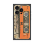 プレミアムスクエアケース with MagSafe［ RETORO CASSETTE TAPE - Skeleton Orange ］