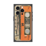 プレミアムスクエアケース with MagSafe［ RETORO CASSETTE TAPE - Skeleton Orange ］