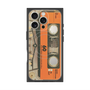 プレミアムスクエアケース with MagSafe［ RETORO CASSETTE TAPE - Skeleton Orange ］