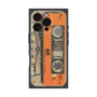 プレミアムスクエアケース with MagSafe［ RETORO CASSETTE TAPE - Skeleton Orange ］