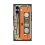 プレミアムスクエアケース with MagSafe［ RETORO CASSETTE TAPE - Skeleton Orange ］
