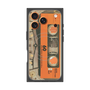 プレミアムスクエアケース with MagSafe［ RETORO CASSETTE TAPE - Skeleton Orange ］