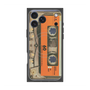 プレミアムスクエアケース with MagSafe［ RETORO CASSETTE TAPE - Skeleton Orange ］