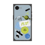 プレミアムスクエアケース with MagSafe［ Playful sticker - Dusty Blue ］