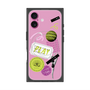 プレミアムスクエアケース with MagSafe［ Playful sticker - Dusty Pink ］
