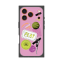 プレミアムスクエアケース with MagSafe［ Playful sticker - Dusty Pink ］
