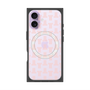 プレミアムスクエアケース with MagSafe［ LANVIN en Bleu - Monogram - Pink ］