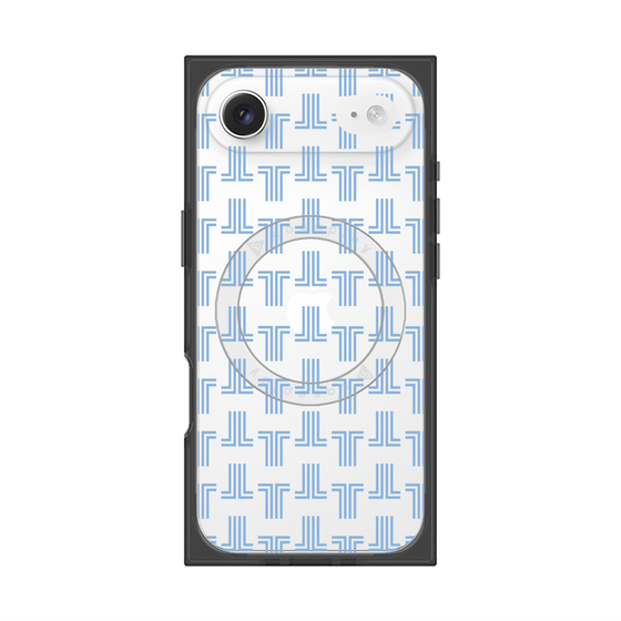 プレミアムスクエアケース with MagSafe［ LANVIN en Bleu - Monogram - Blue ］