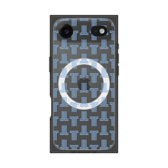 プレミアムスクエアケース with MagSafe［ LANVIN en Bleu - Monogram - Blue ］