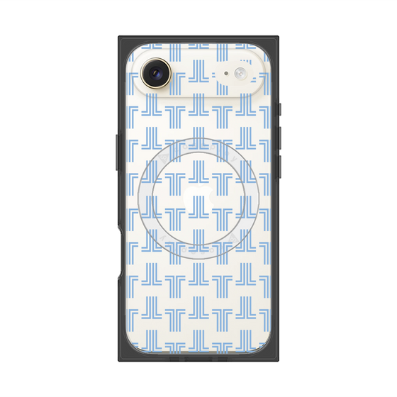 プレミアムスクエアケース with MagSafe［ LANVIN en Bleu - Monogram - Blue ］