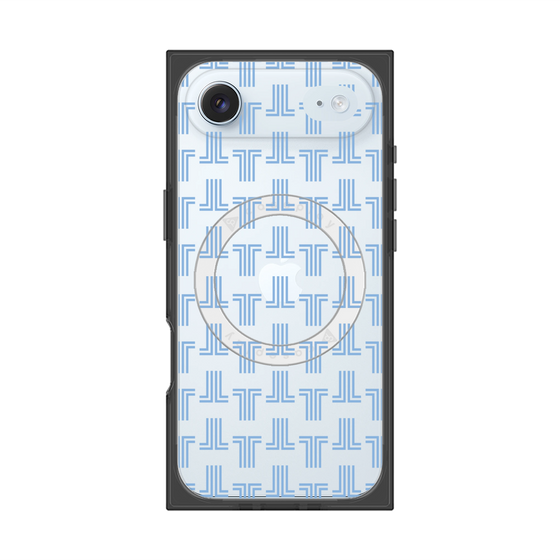 プレミアムスクエアケース with MagSafe［ LANVIN en Bleu - Monogram - Blue ］