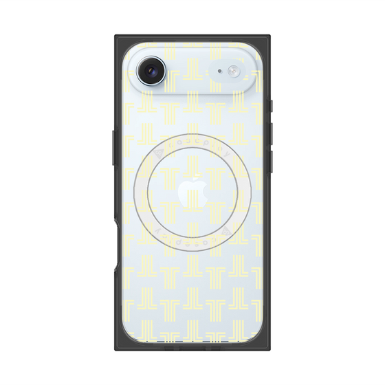 プレミアムスクエアケース with MagSafe［ LANVIN en Bleu - Monogram - Yellow ］
