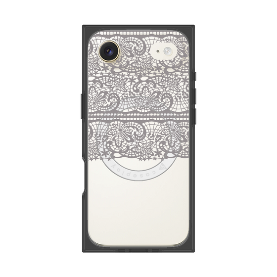 プレミアムスクエアケース with MagSafe［ LANVIN en Bleu - Lace - Black ］