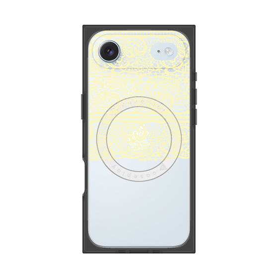 プレミアムスクエアケース with MagSafe［ LANVIN en Bleu - Lace - Yellow ］