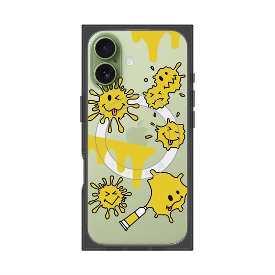 プレミアムスクエアケース with MagSafe［ PAINTING SMILE Yellow ］