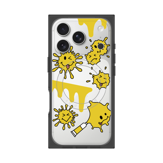 プレミアムスクエアケース with MagSafe［ PAINTING SMILE Yellow ］