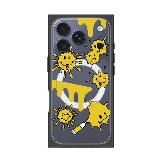 プレミアムスクエアケース with MagSafe［ PAINTING SMILE Yellow ］