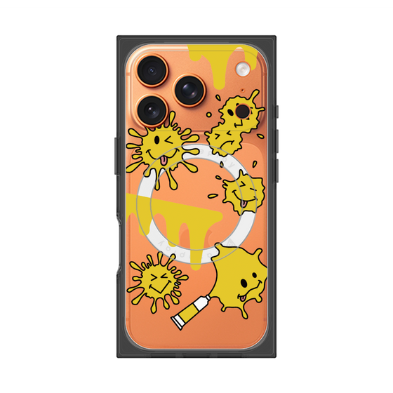 プレミアムスクエアケース with MagSafe［ PAINTING SMILE Yellow ］
