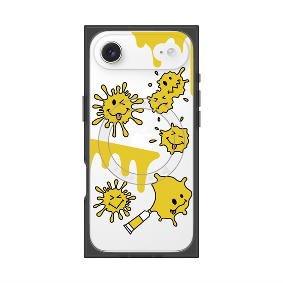 プレミアムスクエアケース with MagSafe［ PAINTING SMILE Yellow ］