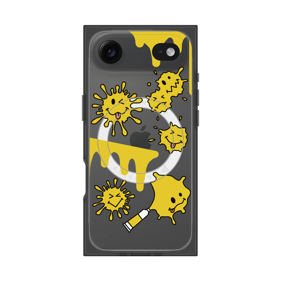 プレミアムスクエアケース with MagSafe［ PAINTING SMILE Yellow ］