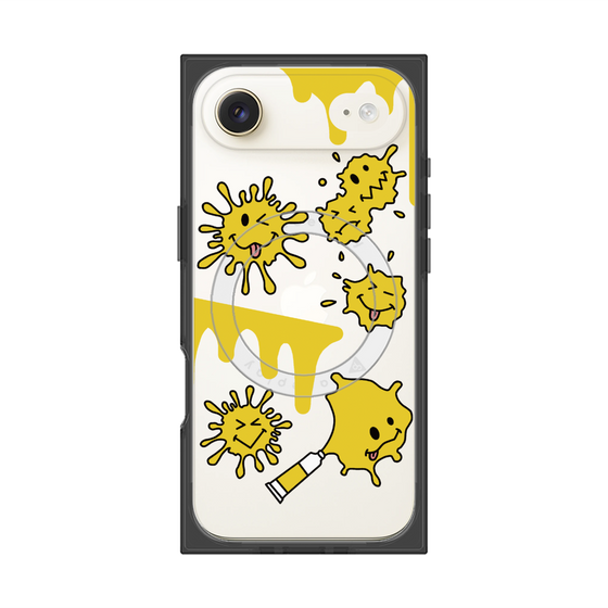 プレミアムスクエアケース with MagSafe［ PAINTING SMILE Yellow ］
