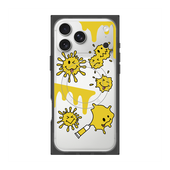 プレミアムスクエアケース with MagSafe［ PAINTING SMILE Yellow ］