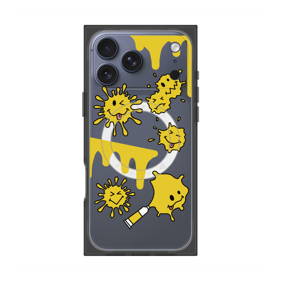 プレミアムスクエアケース with MagSafe［ PAINTING SMILE Yellow ］