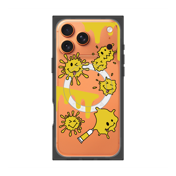 プレミアムスクエアケース with MagSafe［ PAINTING SMILE Yellow ］