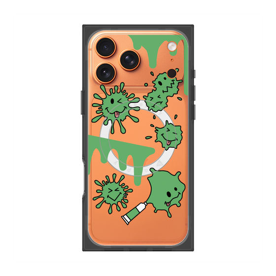 プレミアムスクエアケース with MagSafe［ PAINTING SMILE Green ］