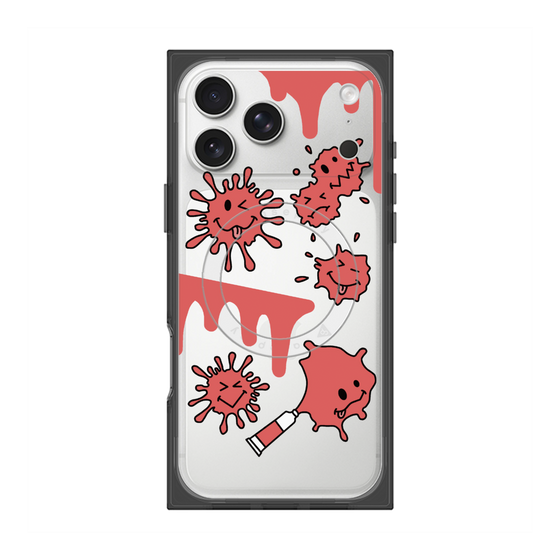プレミアムスクエアケース with MagSafe［ PAINTING SMILE Red ］