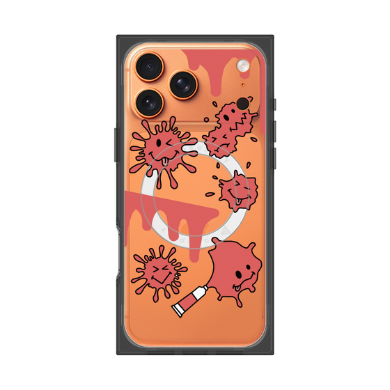 プレミアムスクエアケース with MagSafe［ PAINTING SMILE Red ］