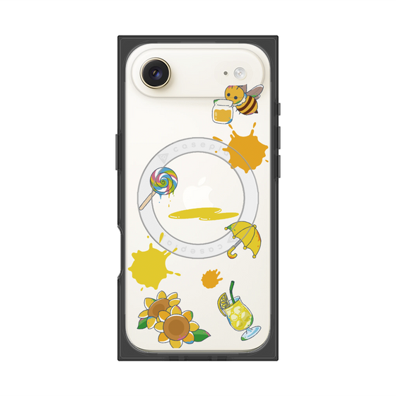 プレミアムスクエアケース with MagSafe［ DRAWING PAPER Yellow ］