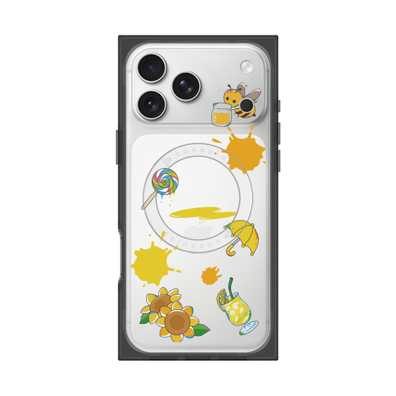 プレミアムスクエアケース with MagSafe［ DRAWING PAPER Yellow ］