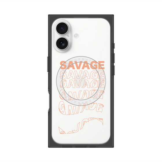 プレミアムスクエアケース with MagSafe［ SAVAGE Orange ］