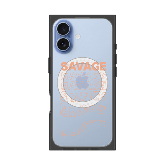 プレミアムスクエアケース with MagSafe［ SAVAGE Orange ］