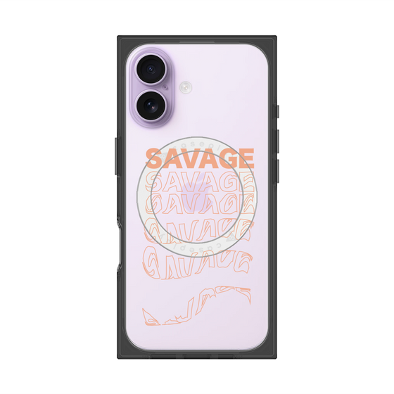 プレミアムスクエアケース with MagSafe［ SAVAGE Orange ］