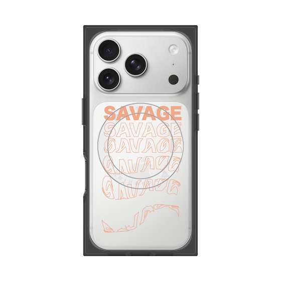 プレミアムスクエアケース with MagSafe［ SAVAGE Orange ］