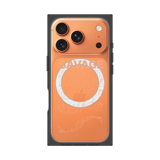 プレミアムスクエアケース with MagSafe［ SAVAGE Orange ］