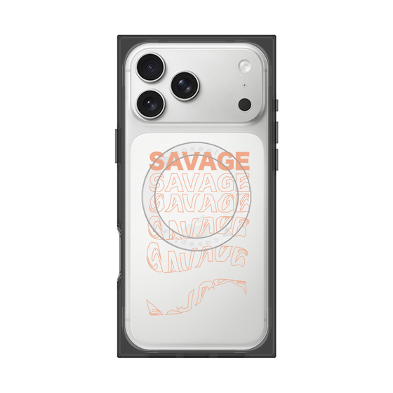 プレミアムスクエアケース with MagSafe［ SAVAGE Orange ］