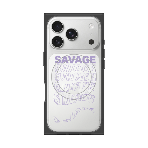 プレミアムスクエアケース with MagSafe［ SAVAGE Purple ］