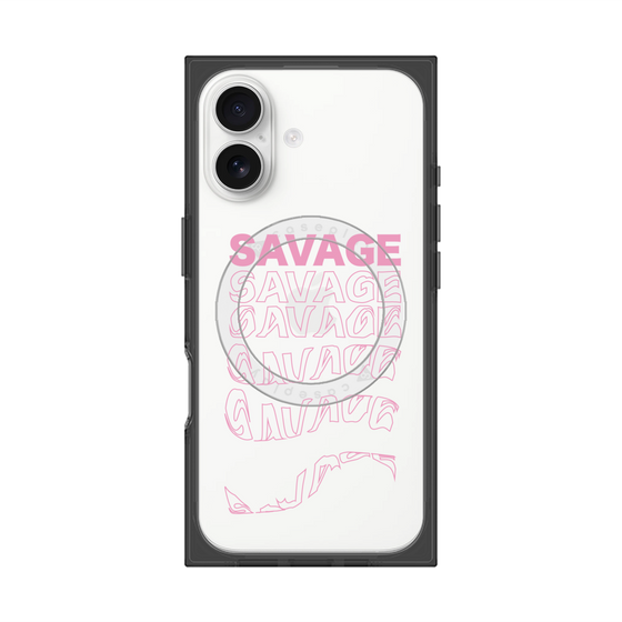 プレミアムスクエアケース with MagSafe［ SAVAGE Pink ］