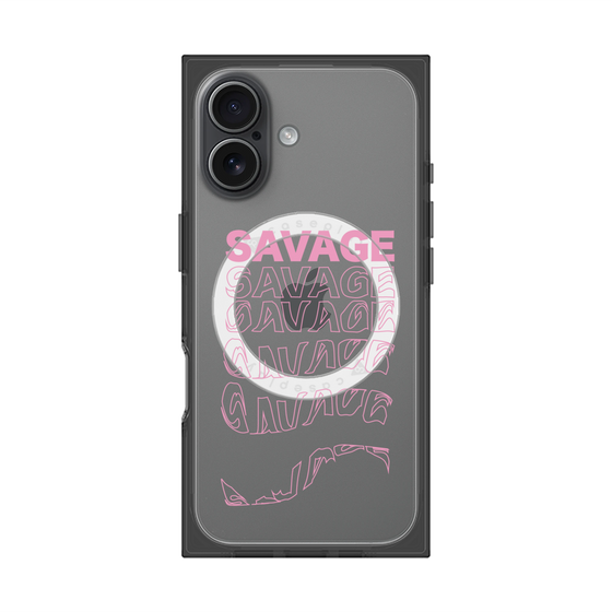 プレミアムスクエアケース with MagSafe［ SAVAGE Pink ］