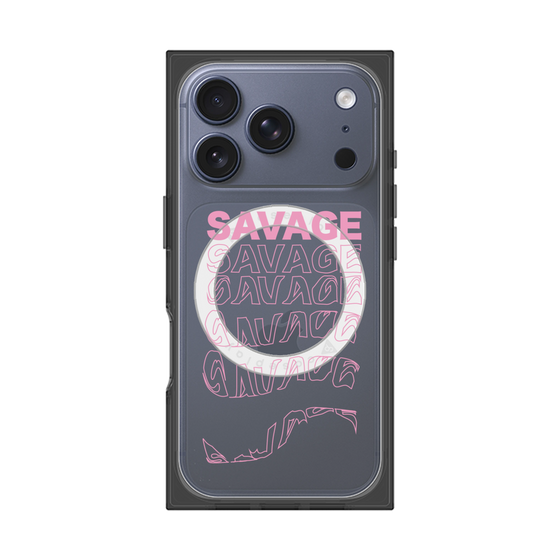 プレミアムスクエアケース with MagSafe［ SAVAGE Pink ］
