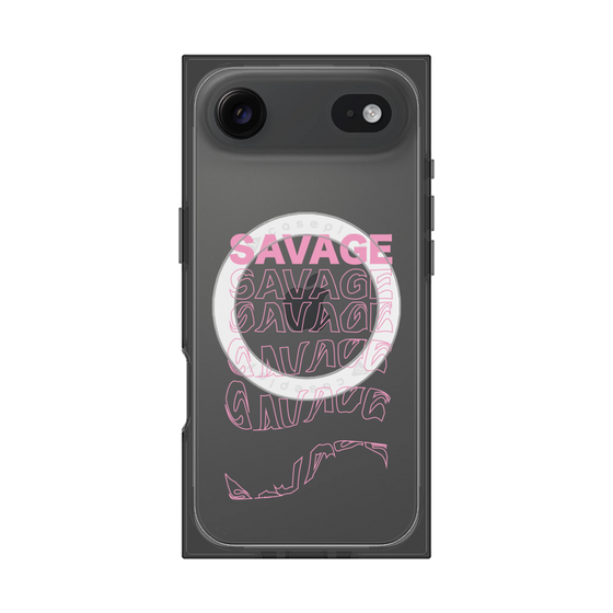 プレミアムスクエアケース with MagSafe［ SAVAGE Pink ］