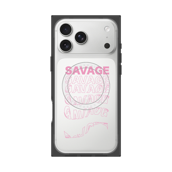 プレミアムスクエアケース with MagSafe［ SAVAGE Pink ］
