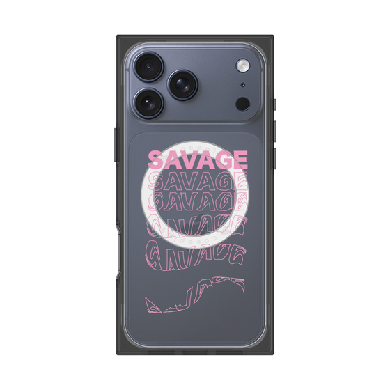 プレミアムスクエアケース with MagSafe［ SAVAGE Pink ］