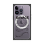 プレミアムスクエアケース with MagSafe［ SAVAGE Black ］