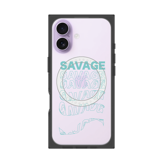 プレミアムスクエアケース with MagSafe［ SAVAGE Blue ］