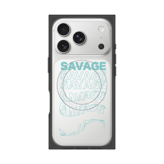 プレミアムスクエアケース with MagSafe［ SAVAGE Blue ］